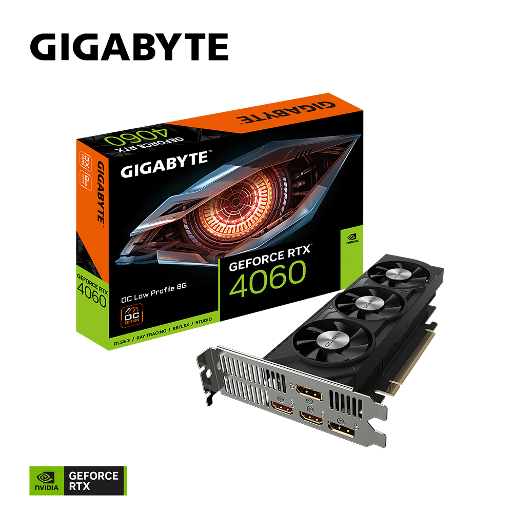 Gigabyte GeForce RTX 4060 OC Low Profile 8G Graphics Card (GV-N4060EAGLE OC-8GL) - Zapnet.in