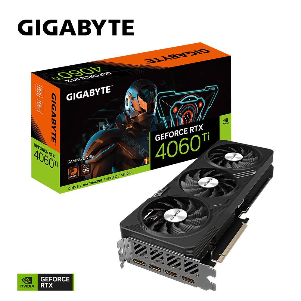 Gigabyte Geforce RTX 4060 Ti Gaming Oc 8G Graphics Card, 3X Windforce Fans, 8Gb 128-Bit Gddr6, Gv-N406Tgaming Oc-8Gd Video Card - Pci_E_X16 - Zapnet.in