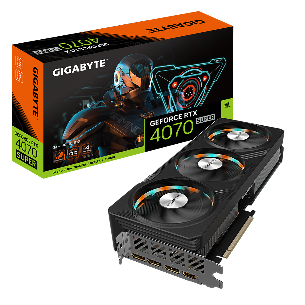 GIGABYTE GeForce RTX 4070 Super Gaming OC 12G Graphics Card (GV-N407SGAMING OC-12GD) - Zapnet.in