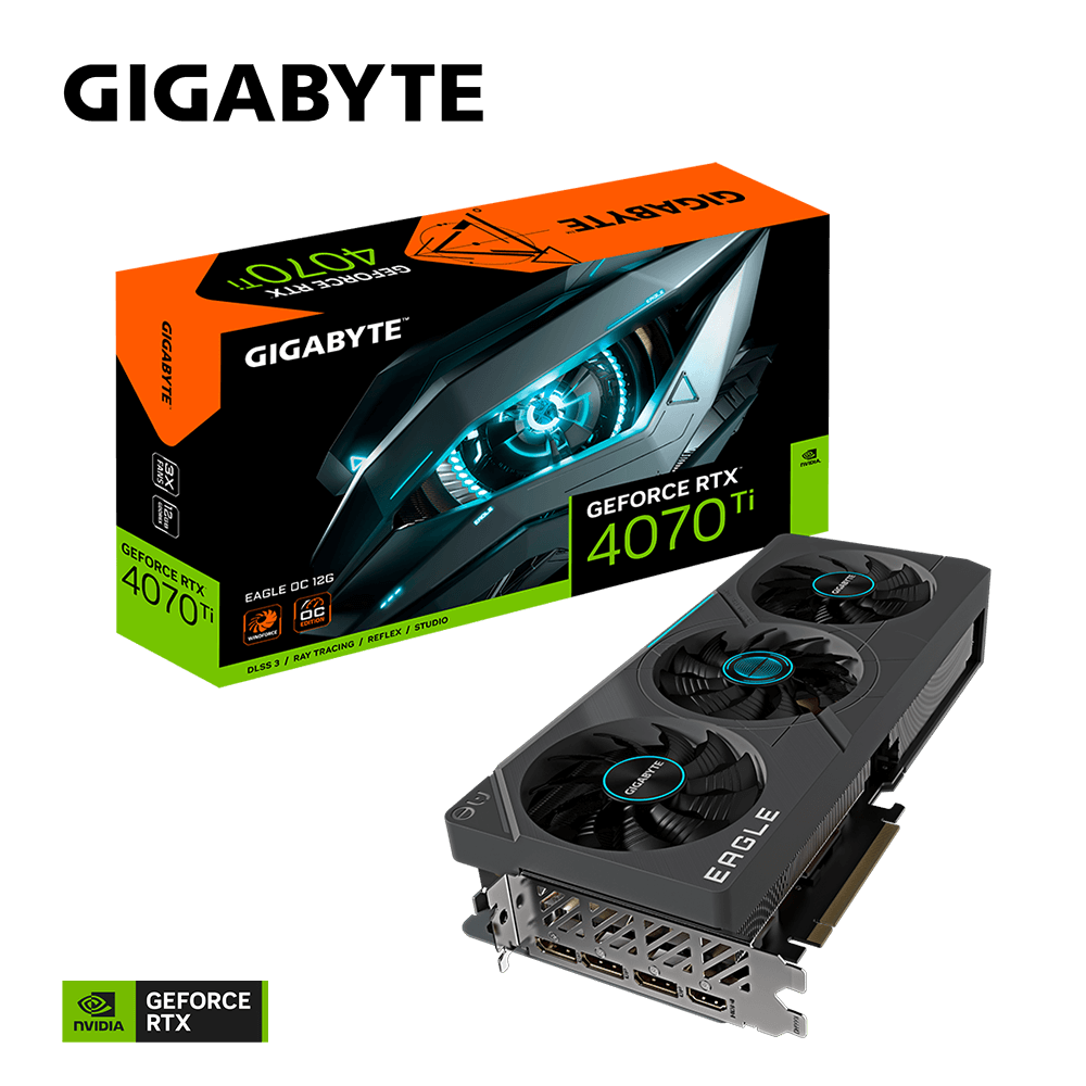 Gigabyte Geforce RTX 4070 Ti Eagle OC 12G Graphics Card (GV-N407TEAGLE OC-12GD) - Zapnet.in