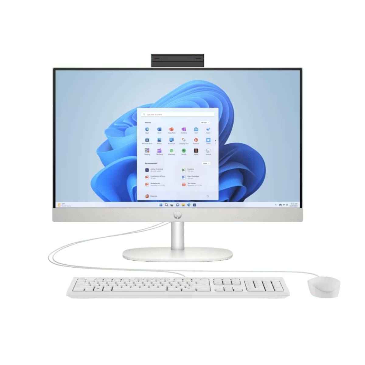 HP AIO 23.8" (Intel Core i3-1315U (13th Gen), 8GB DDR4 RAM, 512GB SSD, 23.8" FHD, Starry White)