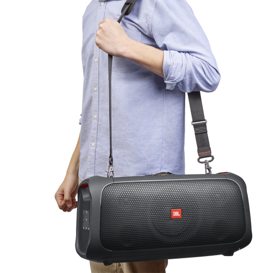 JBL PartyBox OTG with shoulder strap