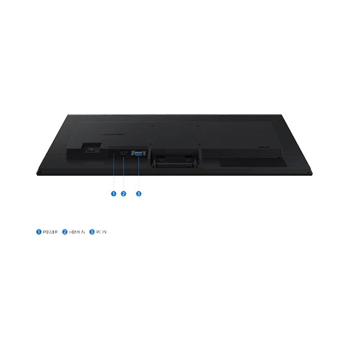 Samsung LS24D300GAWXXL 24 inch FHD IPS Monitor - ports view
