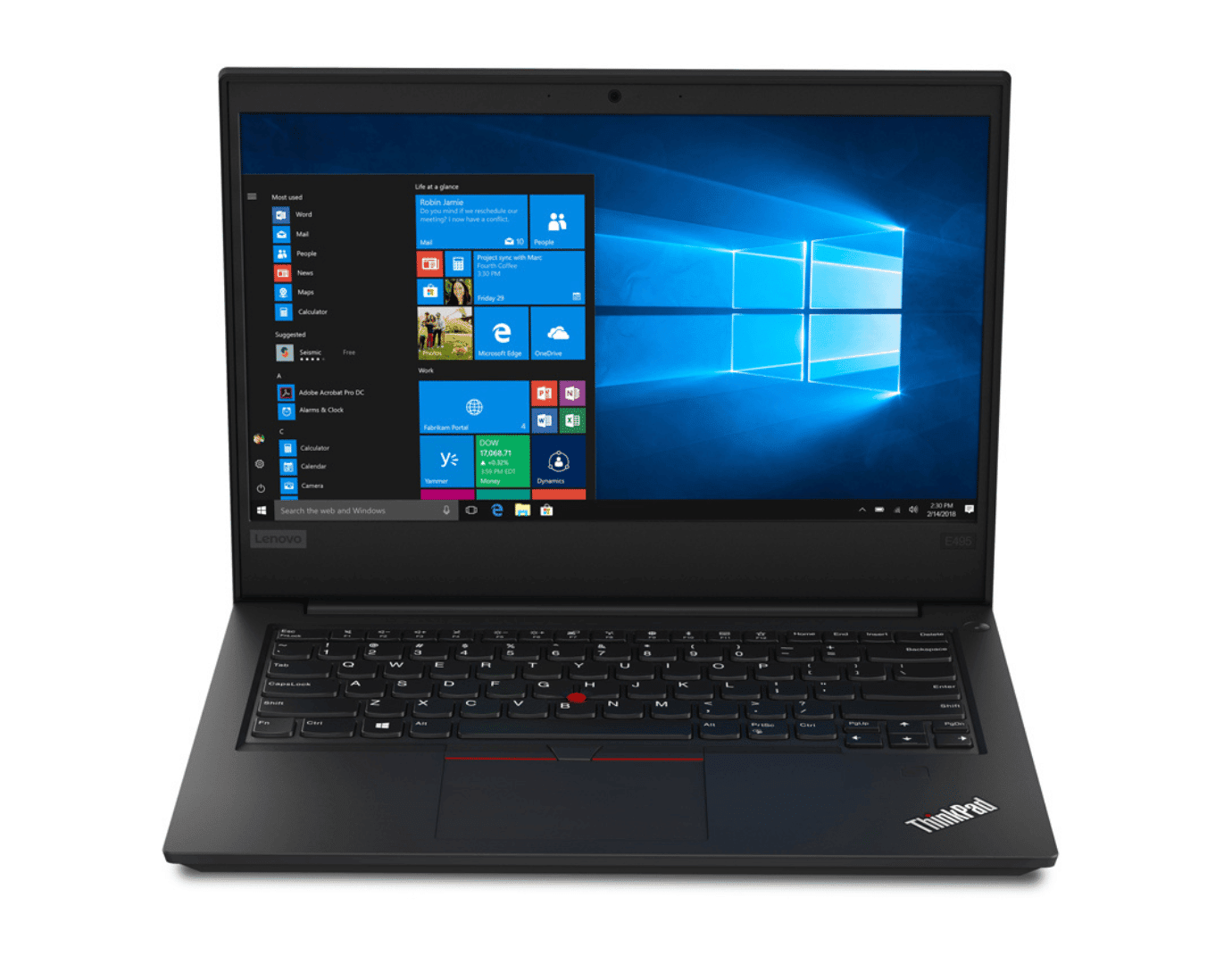 Lenovo ThinkPad E495 side view
