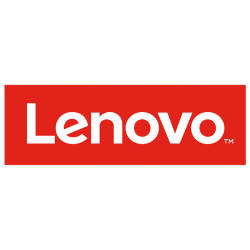 Lenovo logo on a white background