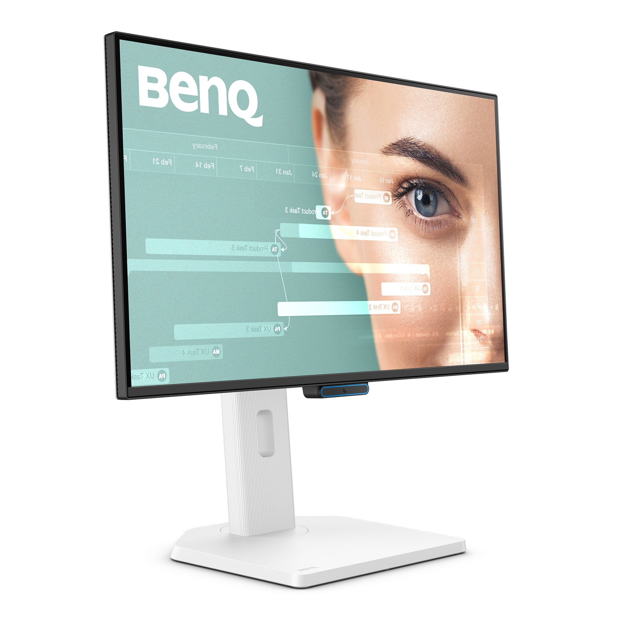 BenQ GW2490TC white monitor front view
