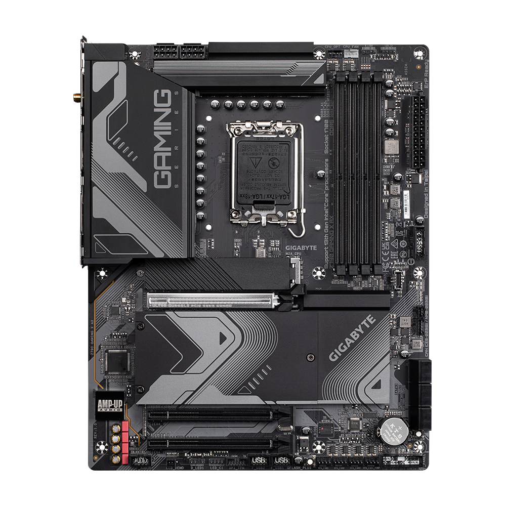 GIGABYTE Z790 Gaming X AX (LGA 1700/ Intel/ Z790/ ATX/ DDR5/ M.2/ PCIe 5.0/ USB 3.2 Gen2X2 Type-C/Intel Wi-Fi 6E/ 2.5GbE LAN/Q-Flash Plus/EZ-Latch Plus/Gaming Motherboard) - Zapnet.in