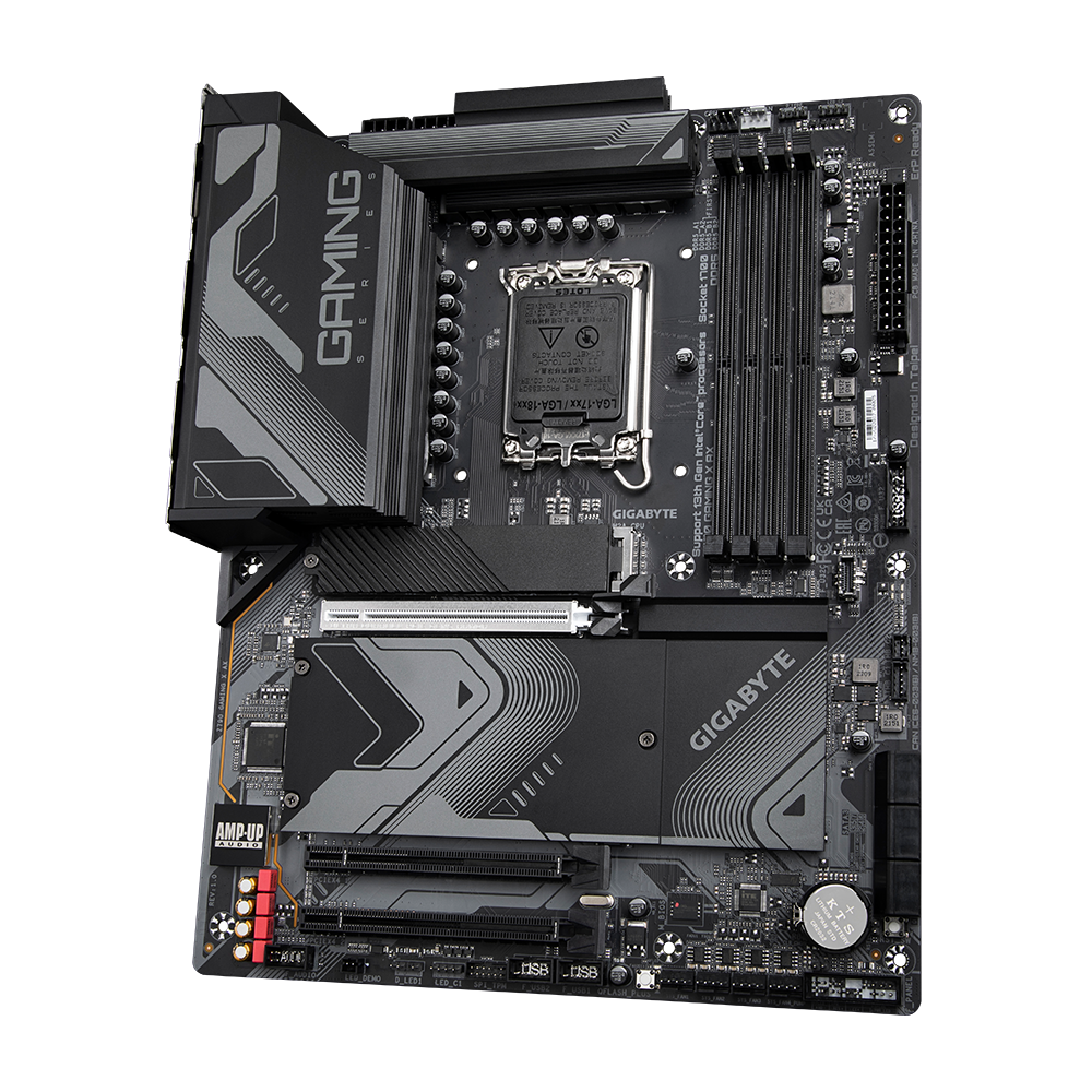 GIGABYTE Z790 Gaming X AX (LGA 1700/ Intel/ Z790/ ATX/ DDR5/ M.2/ PCIe 5.0/ USB 3.2 Gen2X2 Type-C/Intel Wi-Fi 6E/ 2.5GbE LAN/Q-Flash Plus/EZ-Latch Plus/Gaming Motherboard) - Zapnet.in