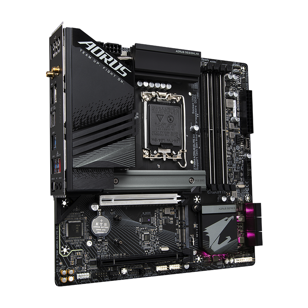 GIGABYTE Z790M Aorus Elite Ax Lga1700 Micro ATX DDR Motherboard (Z790M-Aorus-Elite-Ax) - Zapnet.in