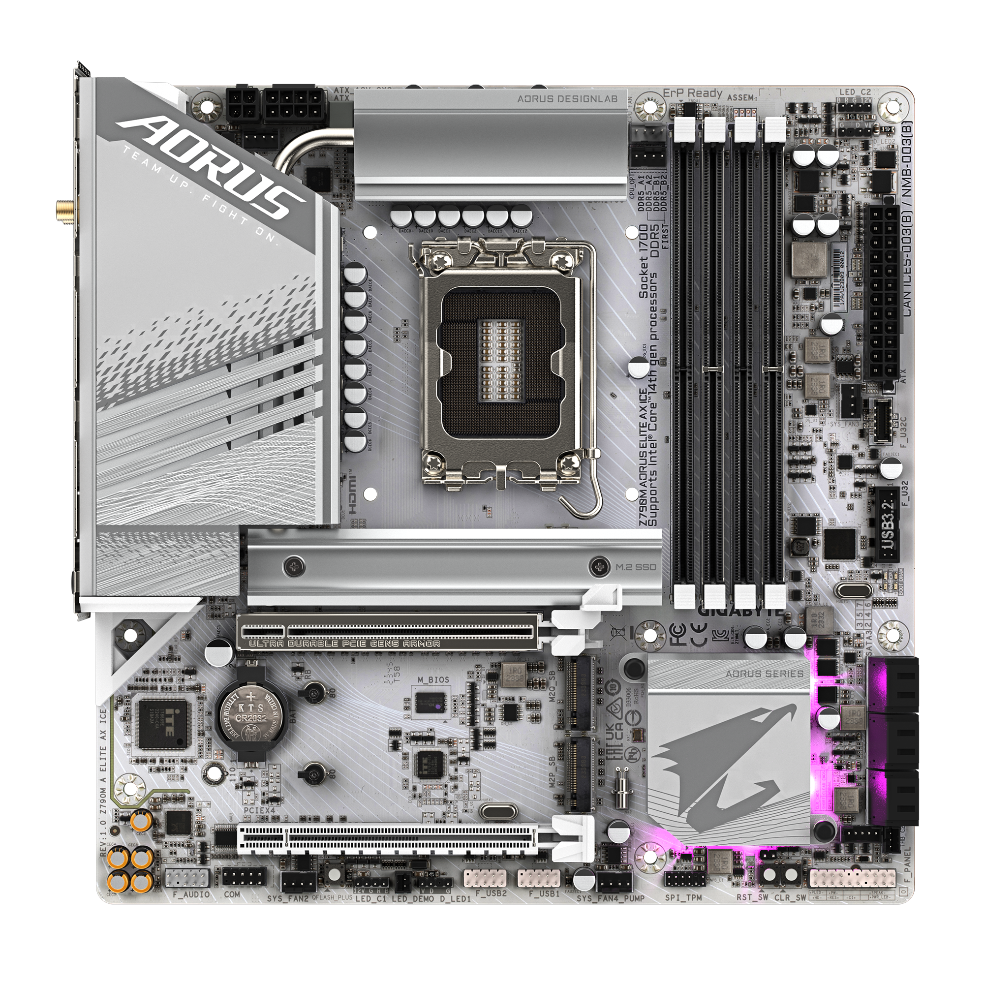 Z790M AORUS ELITE AX ICE Motherboard - Zapnet.in