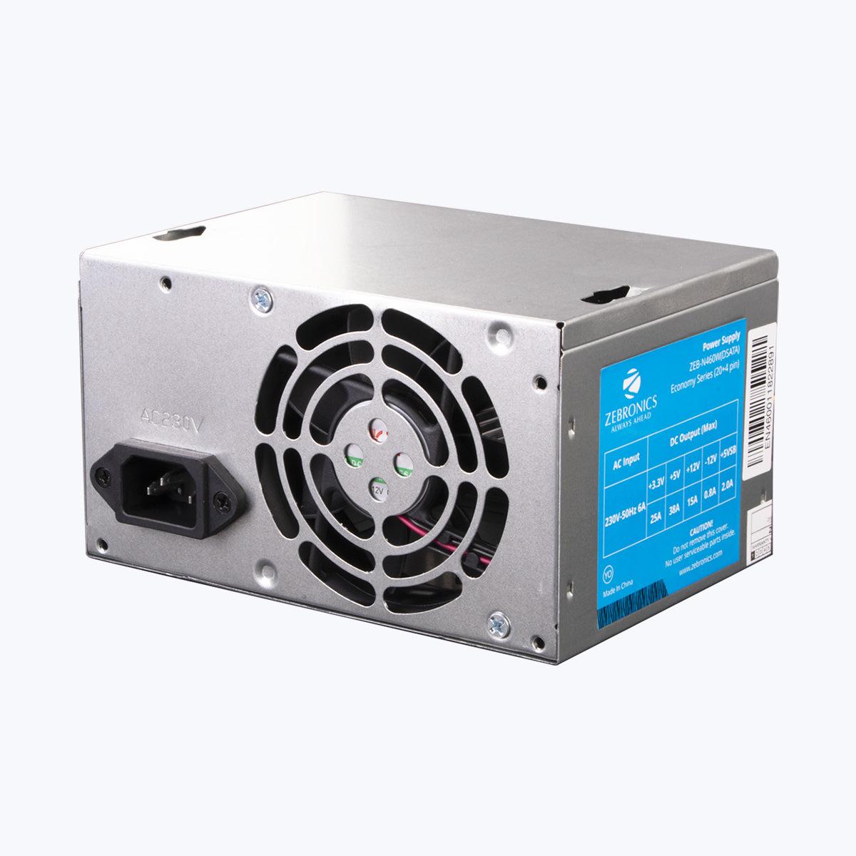 Zebronics ZEB-N450W DSATA power supply - front view