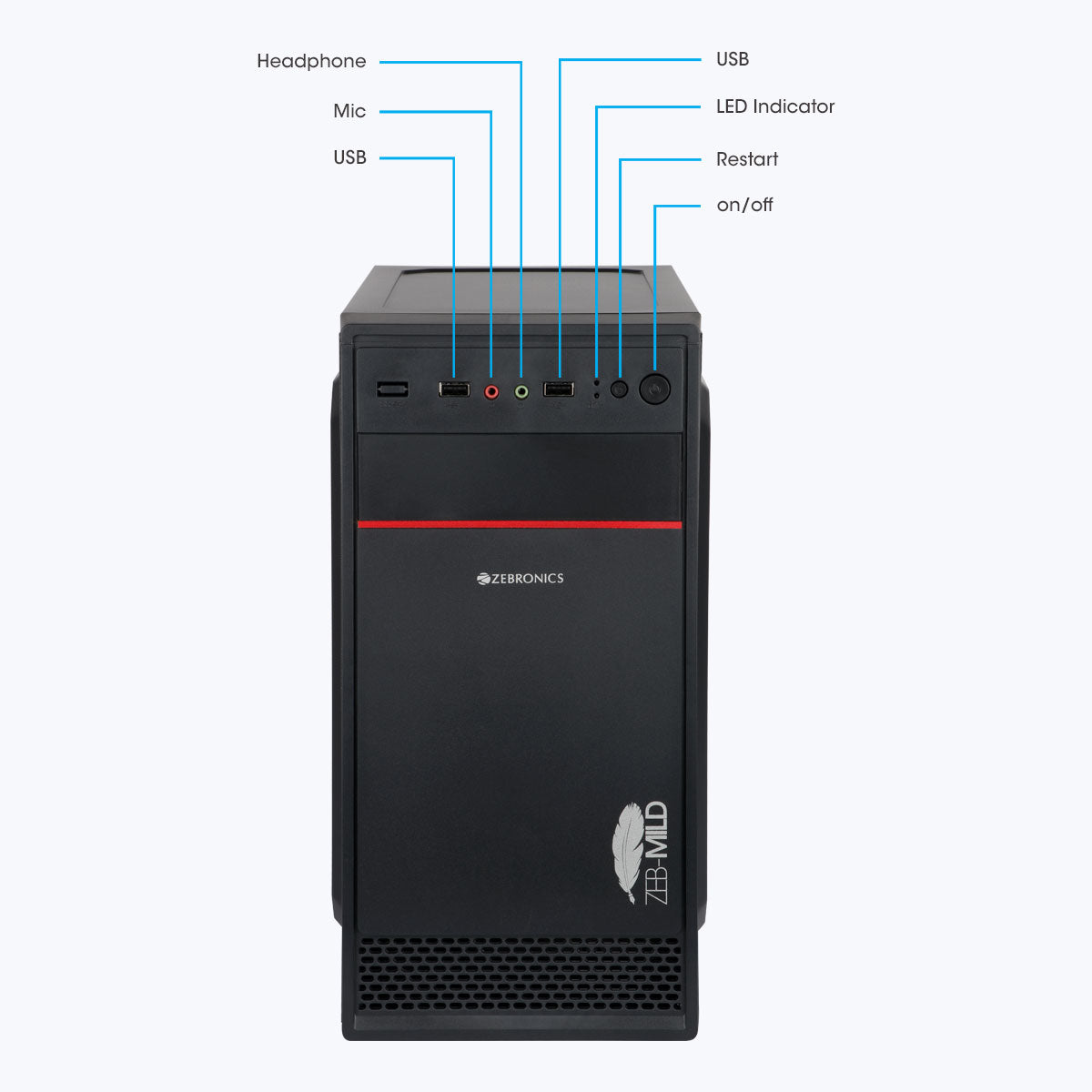 Zebronics Mild Cabinet - side view