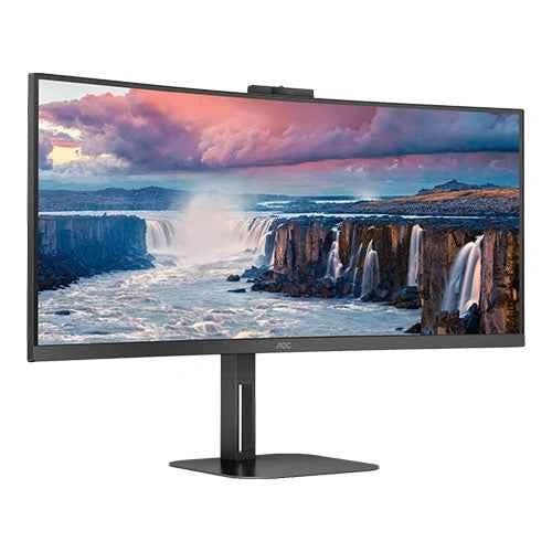 AOC 34 Inch Curved Webcam Monitor CU34V5CWBK