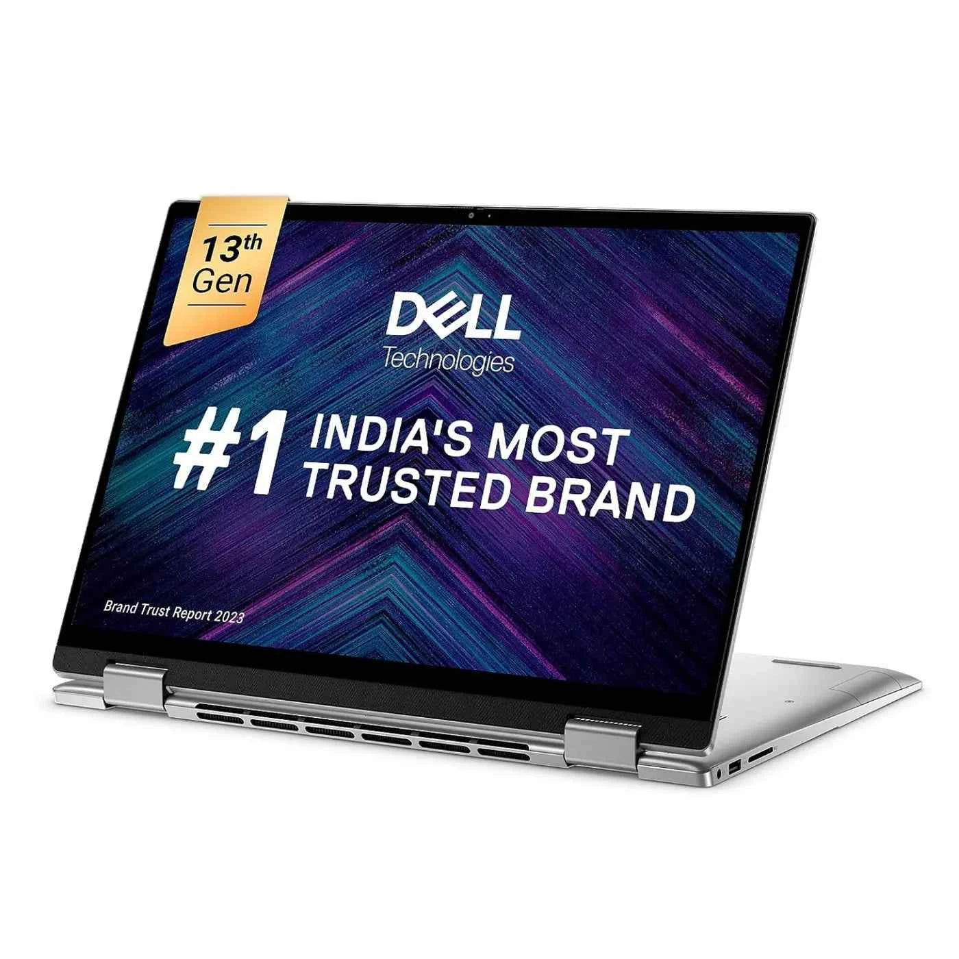 Dell Inspiron 14 7430 2-in-1 Touch Laptop (13th Gen Intel Core i5-1335U, 8GB LPDDR5, 512GB SSD, 14" FHD+ Touch, Active Pen, Backlit Keyboard, FPR, Platinum Silver, Bag)