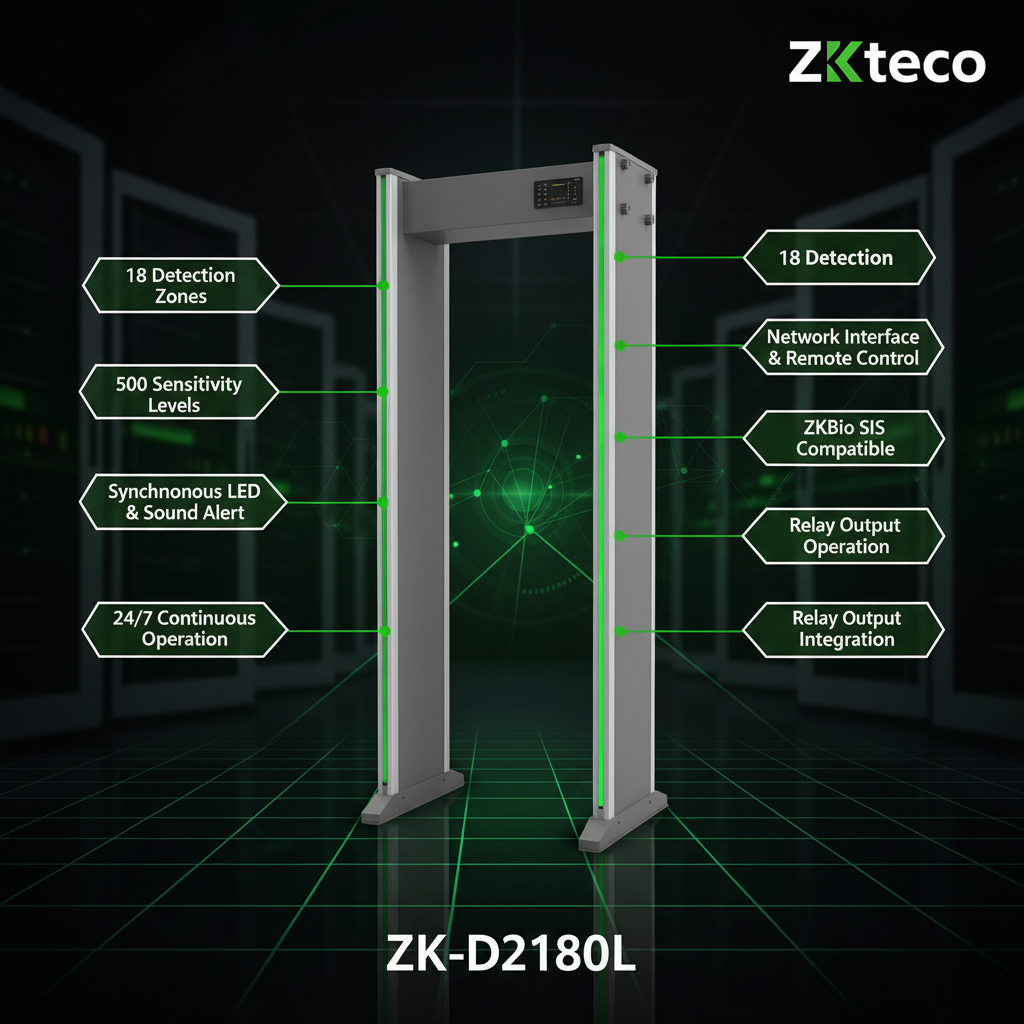ZKTeco ZK-D2180L Feature Highlights Infographic