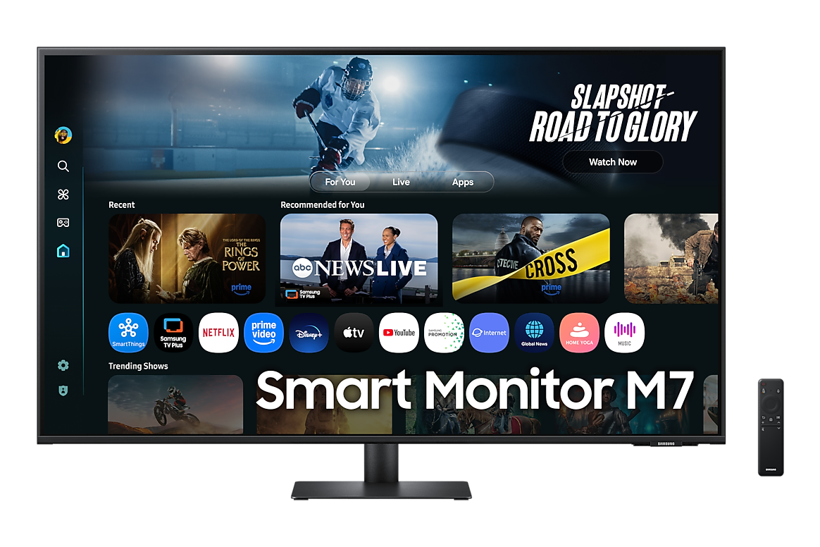 Samsung Smart Monitor M7 43 inch 4K UHD LS43FM700UWXXL - front view