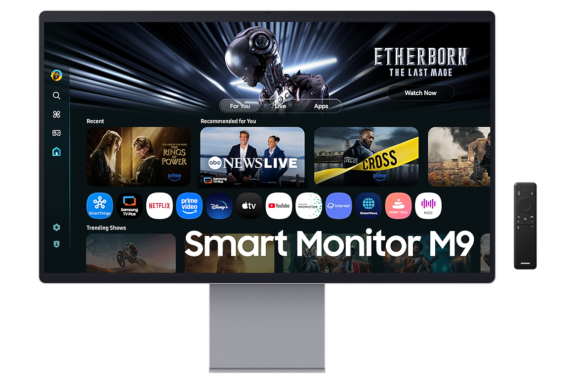 Samsung Smart Monitor M9 32 inch 4K OLED LS32FM900SWXXL - front view