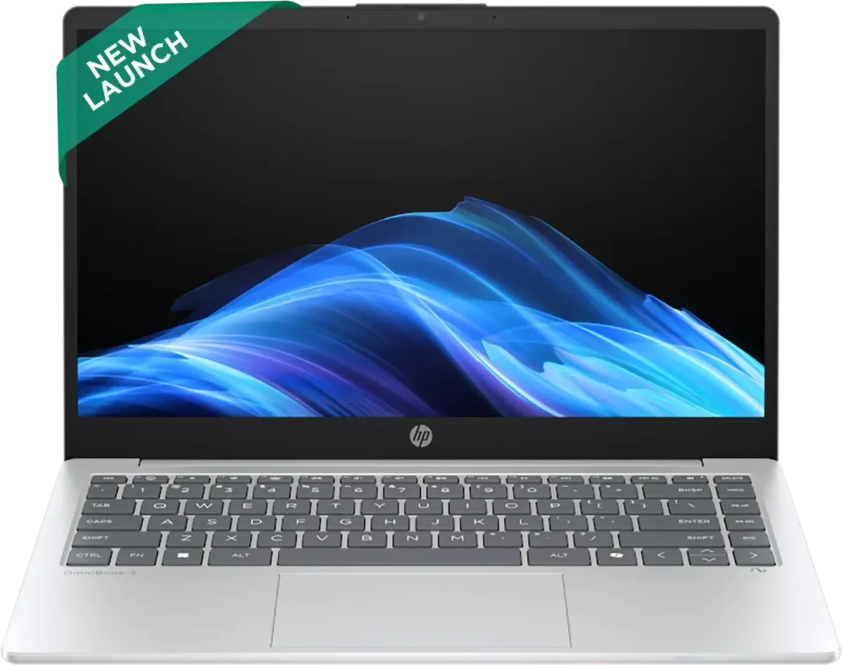 HP OmniBook 3 (Intel Core Ultra 5-225U, 16GB DDR5 RAM, 512GB SSD, Glacier Silver)