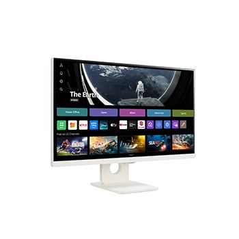 LG 25SR50F Smart Monitor angled view