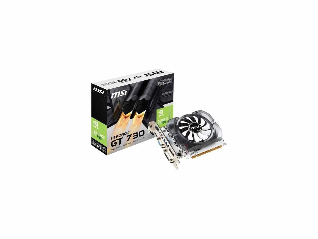 MSI GeForce GT 730 4GB DDR3 graphics card