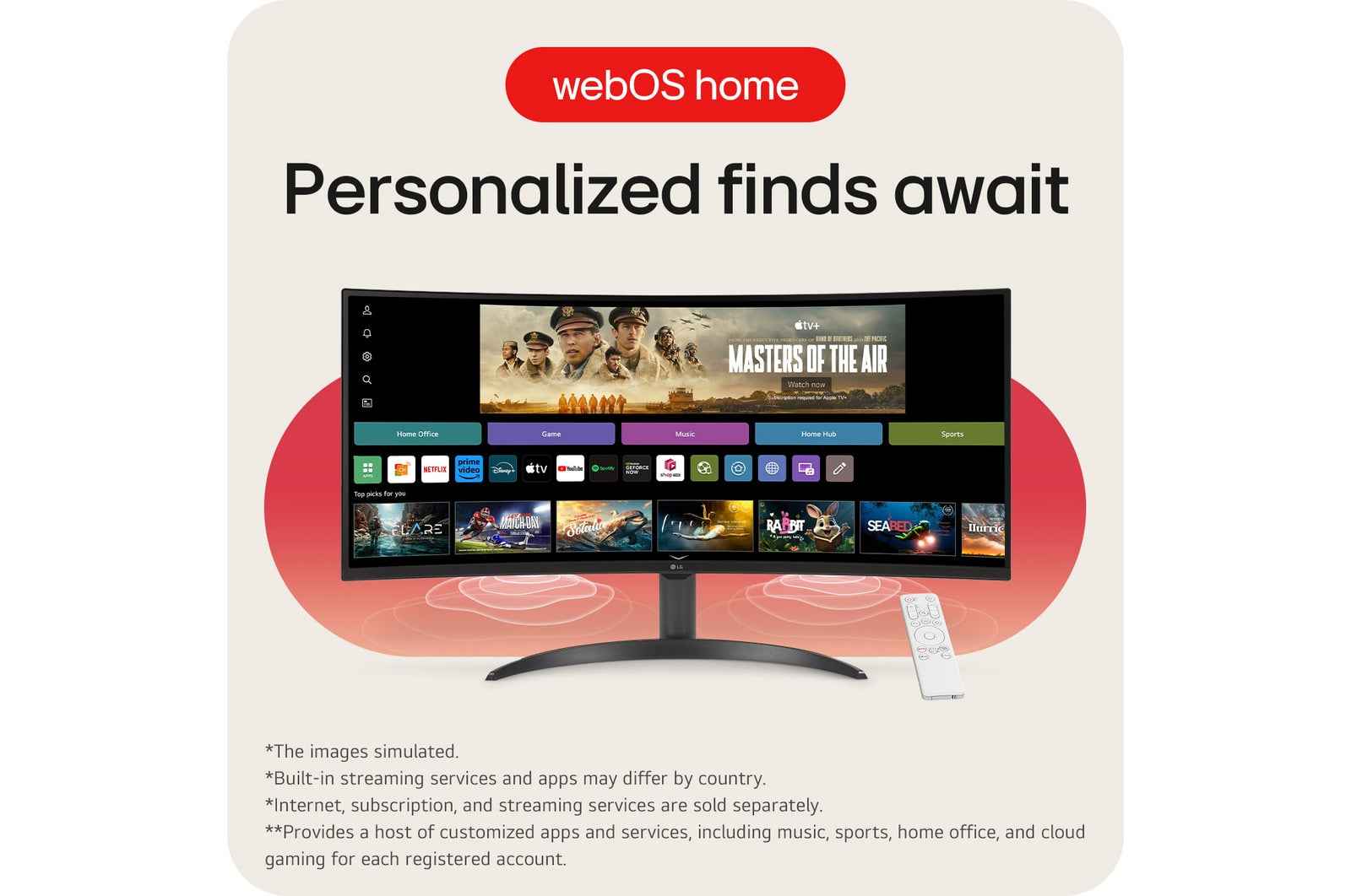 LG Smart Monitor 34SR60QC 34-inch Curved UltraWide WQHD webOS Monitor