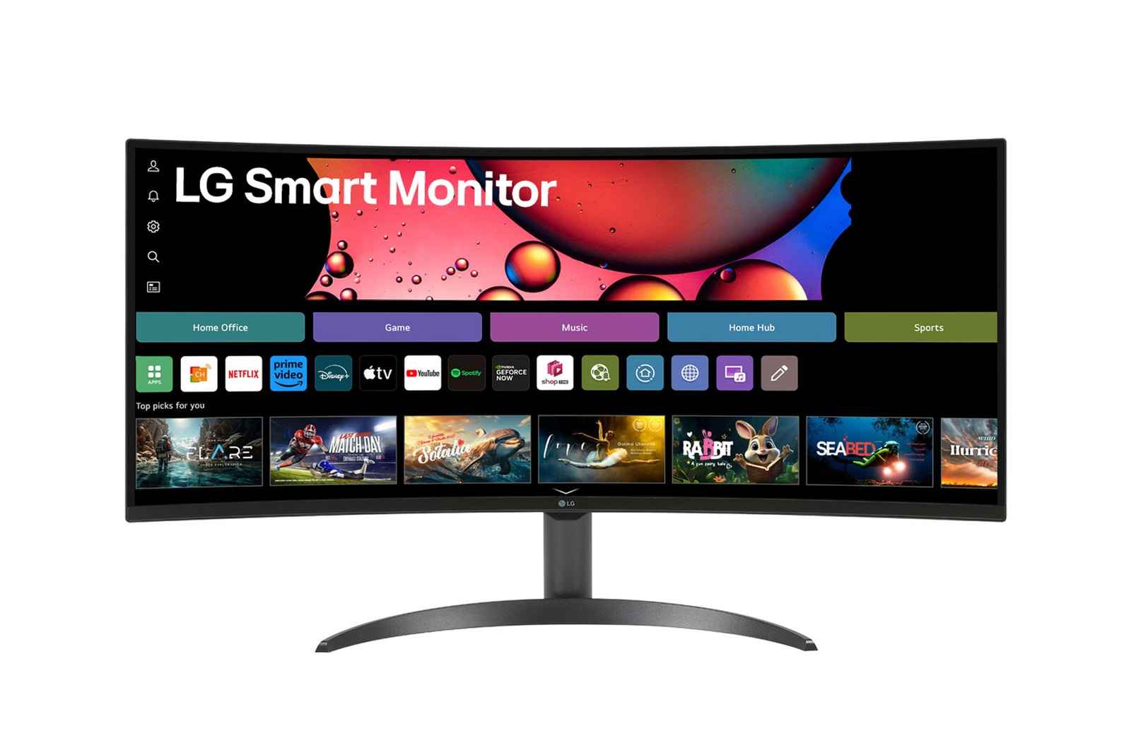 LG Smart Monitor 34SR60QC 34-inch Curved UltraWide WQHD webOS Monitor