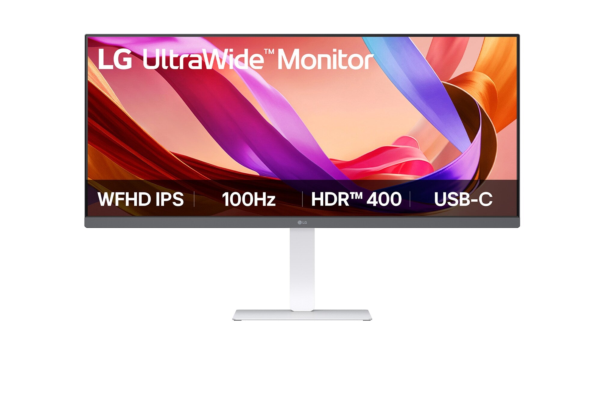 LG 34U530A UltraWide Monitor front view