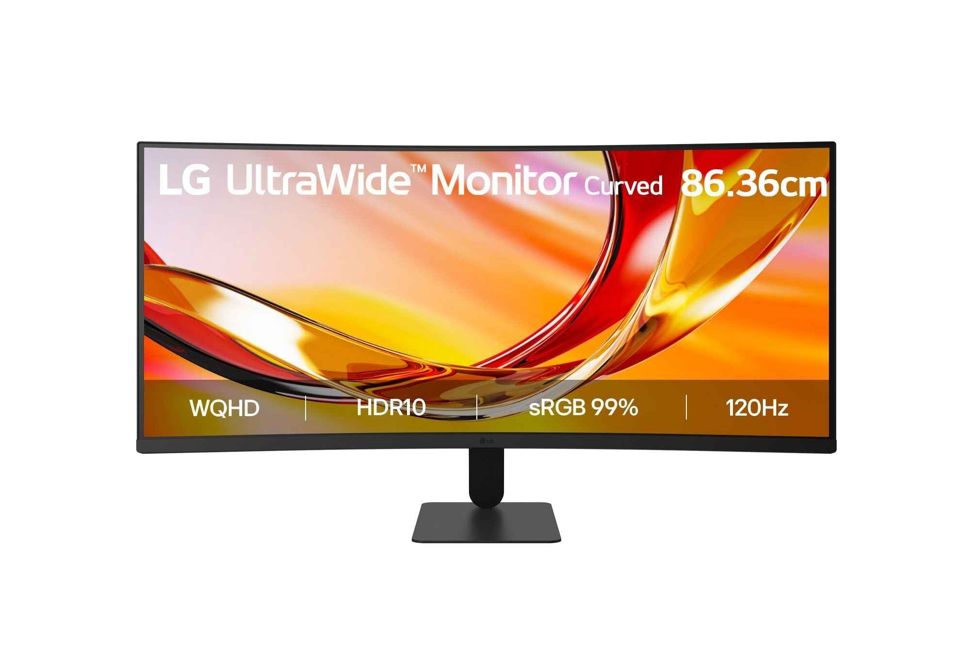 LG 34U601B-B UltraWide Curved Monitor front view