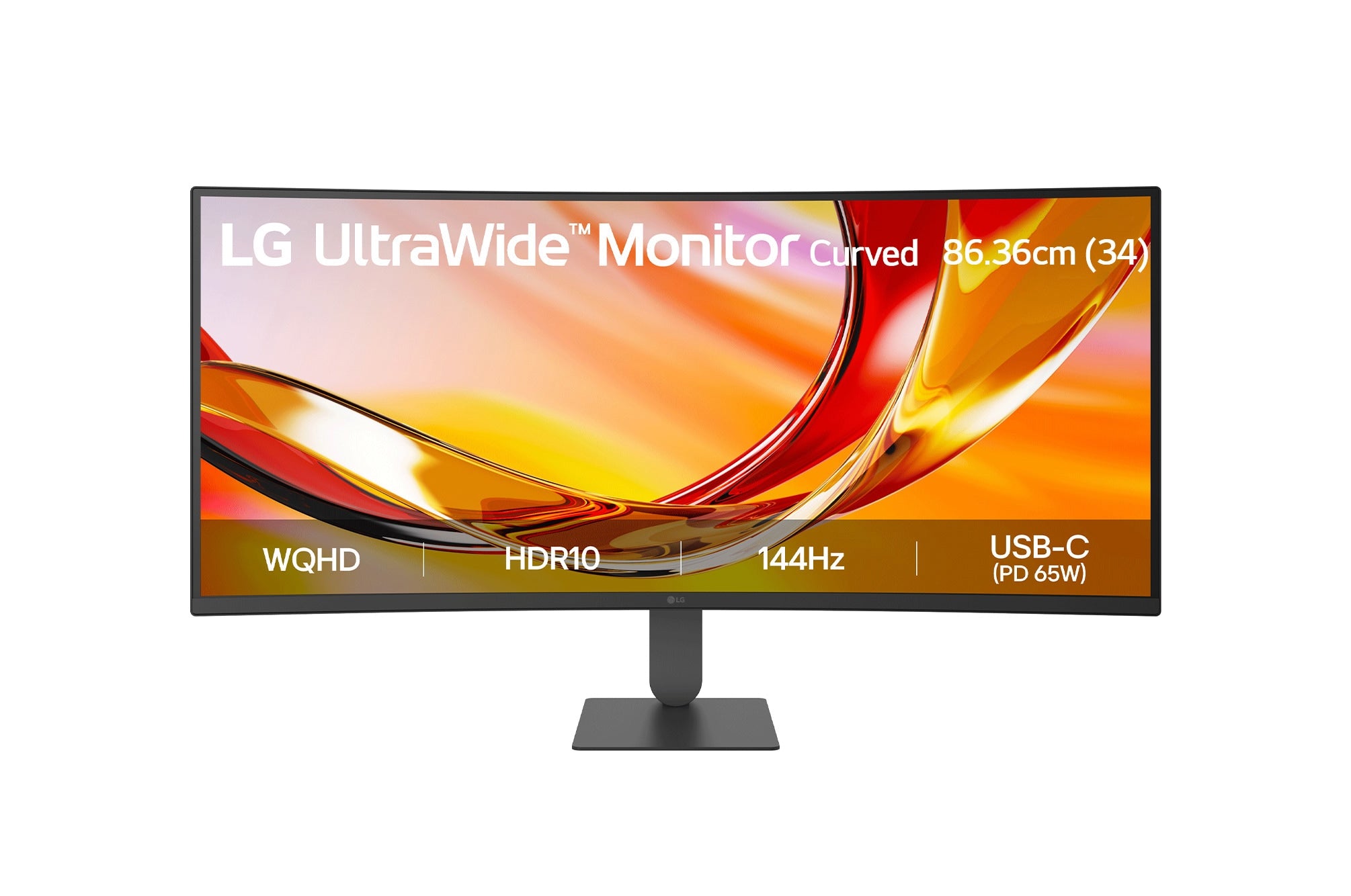 LG 34U640B-B UltraWide Curved Monitor front view